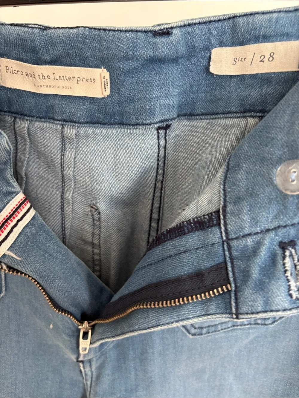 Pilcro and the Letterpress Relaxed Jeans in Blue